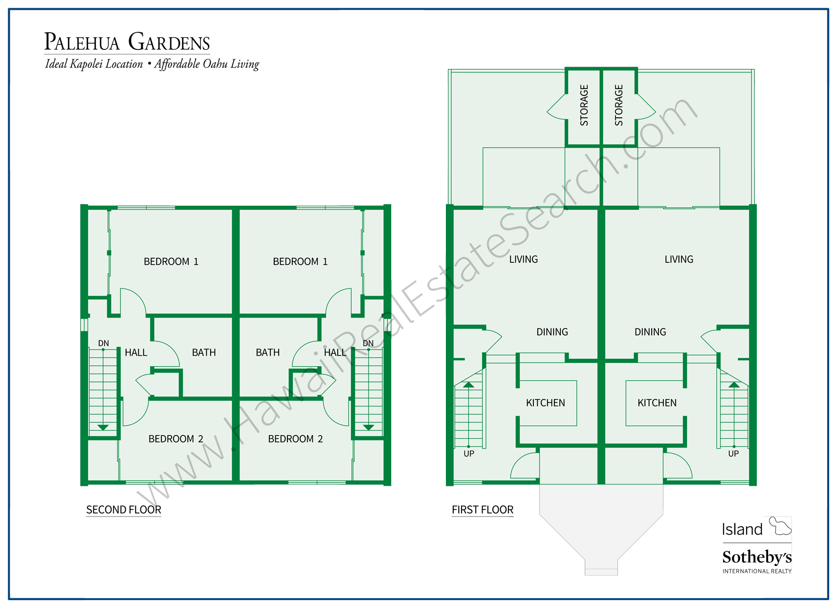 Floor Plan Palehua Gardens